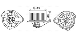 Silnik elektryczny dmuchawy VO8182 AVA_0