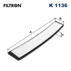 Salono filtras FILTRON K 1136_1