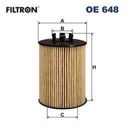 Alyvos filtras FILTRON OE 648_2