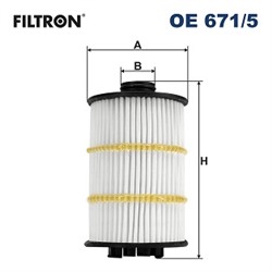 Alyvos filtras FILTRON OE 671/5