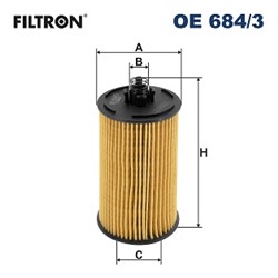 Oil filter fits: CHEVROLET AVEO, CRUZE, ORLANDO, TRAX; OPEL MOKKA / MOKKA X 1.2-1.8LPG 05.09-