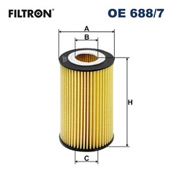 Eļļas filtrs FILTRON OE 688/7