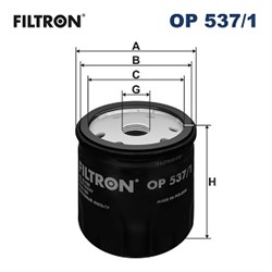 Eļļas filtrs FILTRON OP 537/1_1