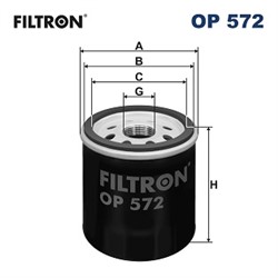 Eļļas filtrs FILTRON OP 572_1