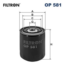 Alyvos filtras FILTRON OP 581_1