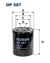 Alyvos filtras FILTRON OP 587_1