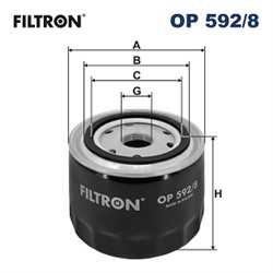 Alyvos filtras FILTRON OP 592/8_1