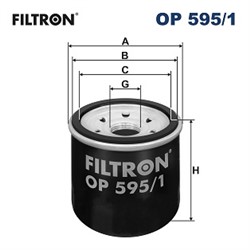Eļļas filtrs FILTRON OP 595/1_1
