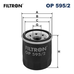 Alyvos filtras FILTRON OP 595/2_1