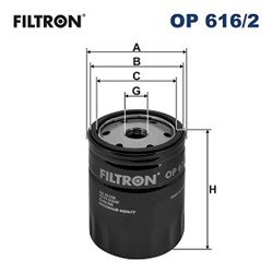 Eļļas filtrs FILTRON OP 616/2_1
