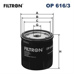 Alyvos filtras FILTRON OP 616/3_1