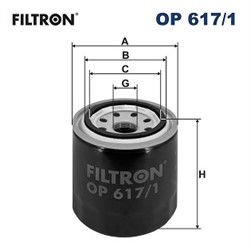 Alyvos filtras FILTRON OP 617/1_1