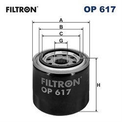 Alyvos filtras FILTRON OP 617_1