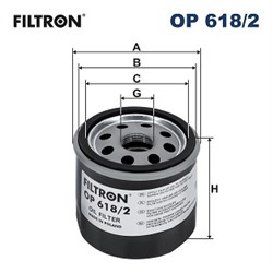 Alyvos filtras FILTRON OP 618/2_2