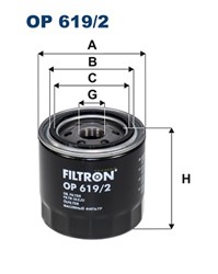 Alyvos filtras FILTRON OP 619/2_1