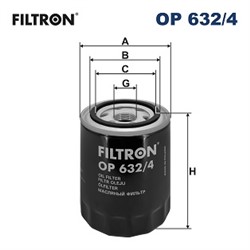Alyvos filtras FILTRON OP 632/4_1