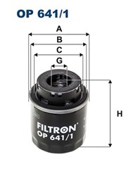 Alyvos filtras FILTRON OP 641/1_1