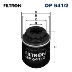 Alyvos filtras FILTRON OP 641/2_1