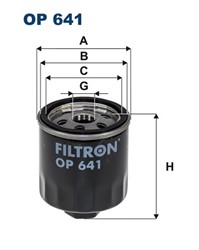Alyvos filtras FILTRON OP 641_1