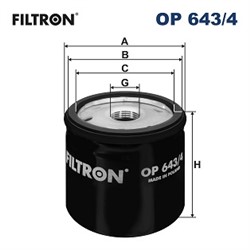 Eļļas filtrs FILTRON OP 643/4_1