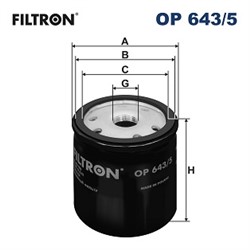 Eļļas filtrs FILTRON OP 643/5_1