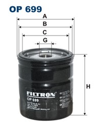 Alyvos filtras FILTRON OP 699_1