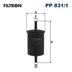 Degvielas filtrs FILTRON PP 831/1_2