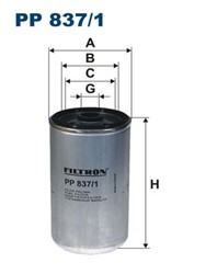 Degalų filtras FILTRON PP 837/1_2