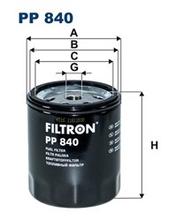 Degvielas filtrs FILTRON PP 840_1