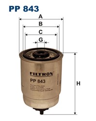 Degvielas filtrs FILTRON PP 843_2