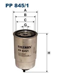 Degalų filtras FILTRON PP 845/1_2