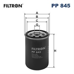 Degalų filtras FILTRON PP 845_1