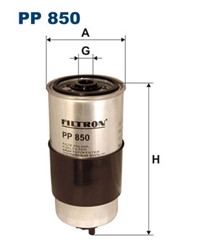 Degvielas filtrs FILTRON PP 850_2