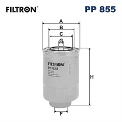 Degalų filtras FILTRON PP 855_2