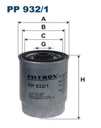 Degvielas filtrs FILTRON PP 932/1_2