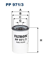 Degalų filtras FILTRON PP 971/3