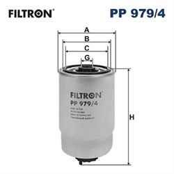 Degalų filtras FILTRON PP 979/4_2