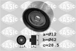 Deflection/Guide Pulley, timing belt SAS1706034