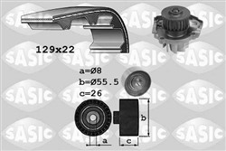 Water Pump & Timing Belt Kit SAS3906041