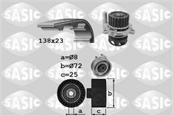 Water Pump & Timing Belt Kit SAS3906091
