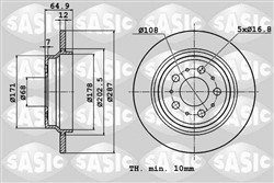 Brake disc SAS6106360
