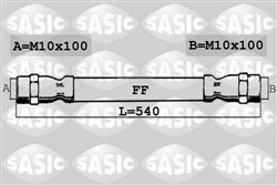 Bremžu šļauka/caurule SASIC SAS6606150_0