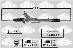 Stūres iekārta (ar pastiprinātāju) SASIC SAS7006140