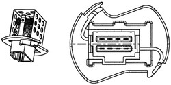 Resistor, interior blower ABR 90 000P_1