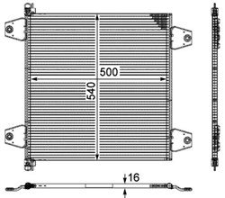 Air conditioning condenser AC 121 000P_1
