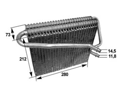 Evaporator, air conditioning AE 47 000S