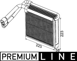 Air conditioning evaporator MAHLE AE 98 000P