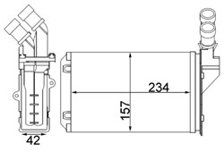Heat Exchanger, interior heating AH 217 000S