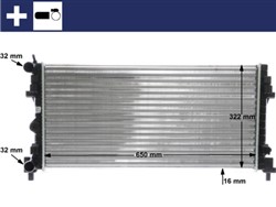 Variklio radiatorius MAHLE CR 2081 000S_0