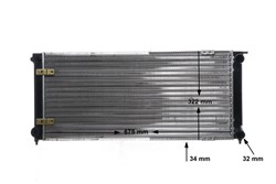 Variklio radiatorius MAHLE CR 341 000S